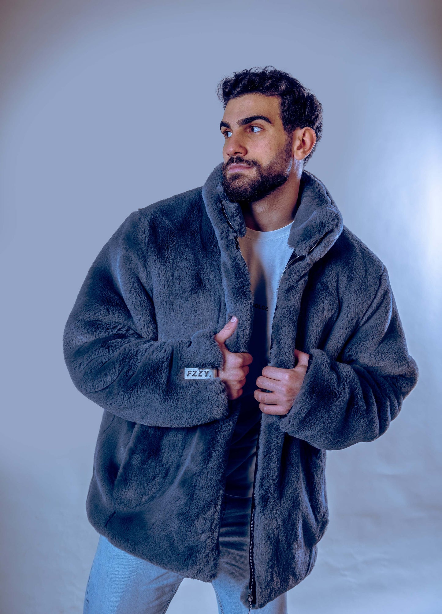 FZZY Fur Blue Jacket