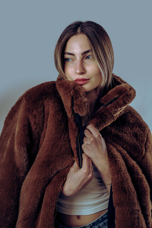 FZZY Fur Brown Jacket