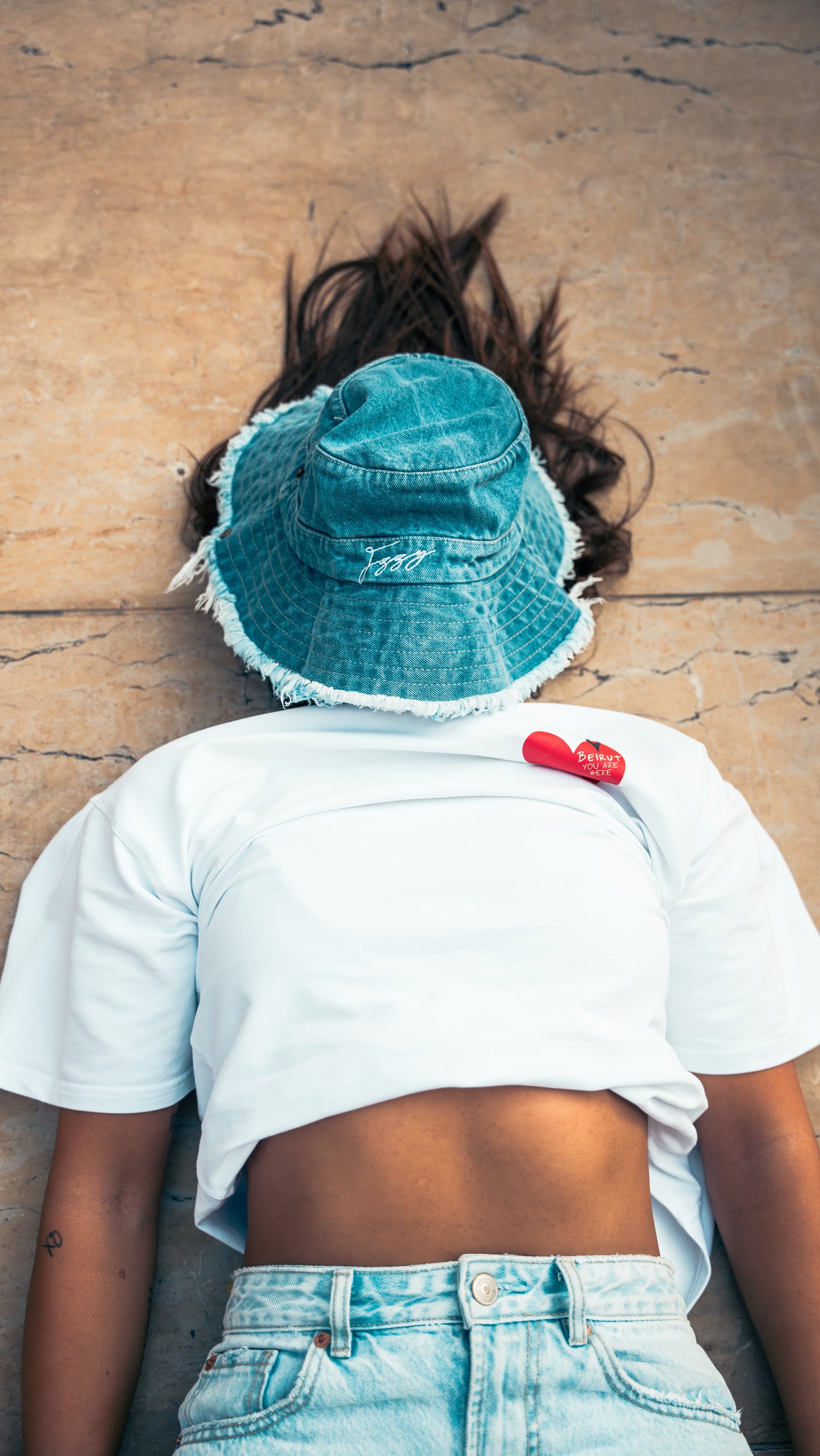 FZZY Light Blue Denim Bucket Hat