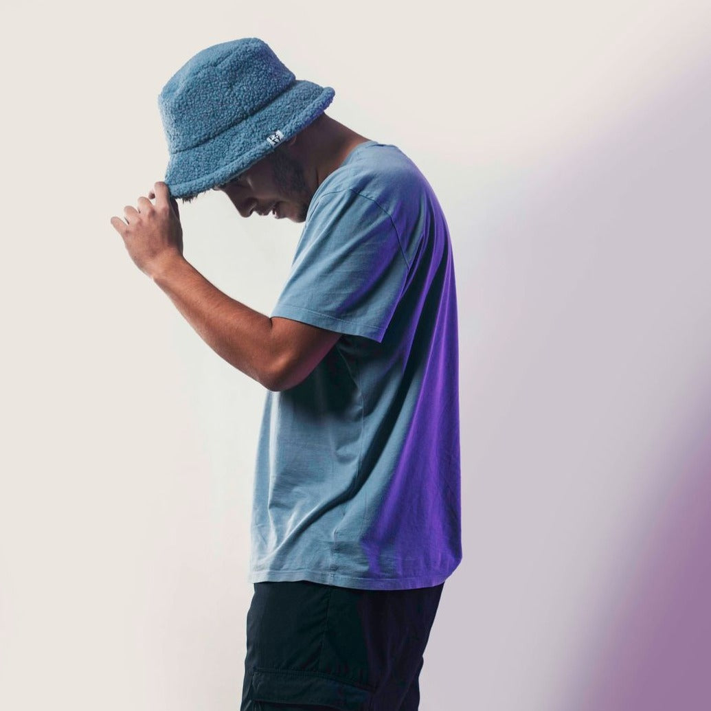 FZZY Wool Blue Bucket Hat