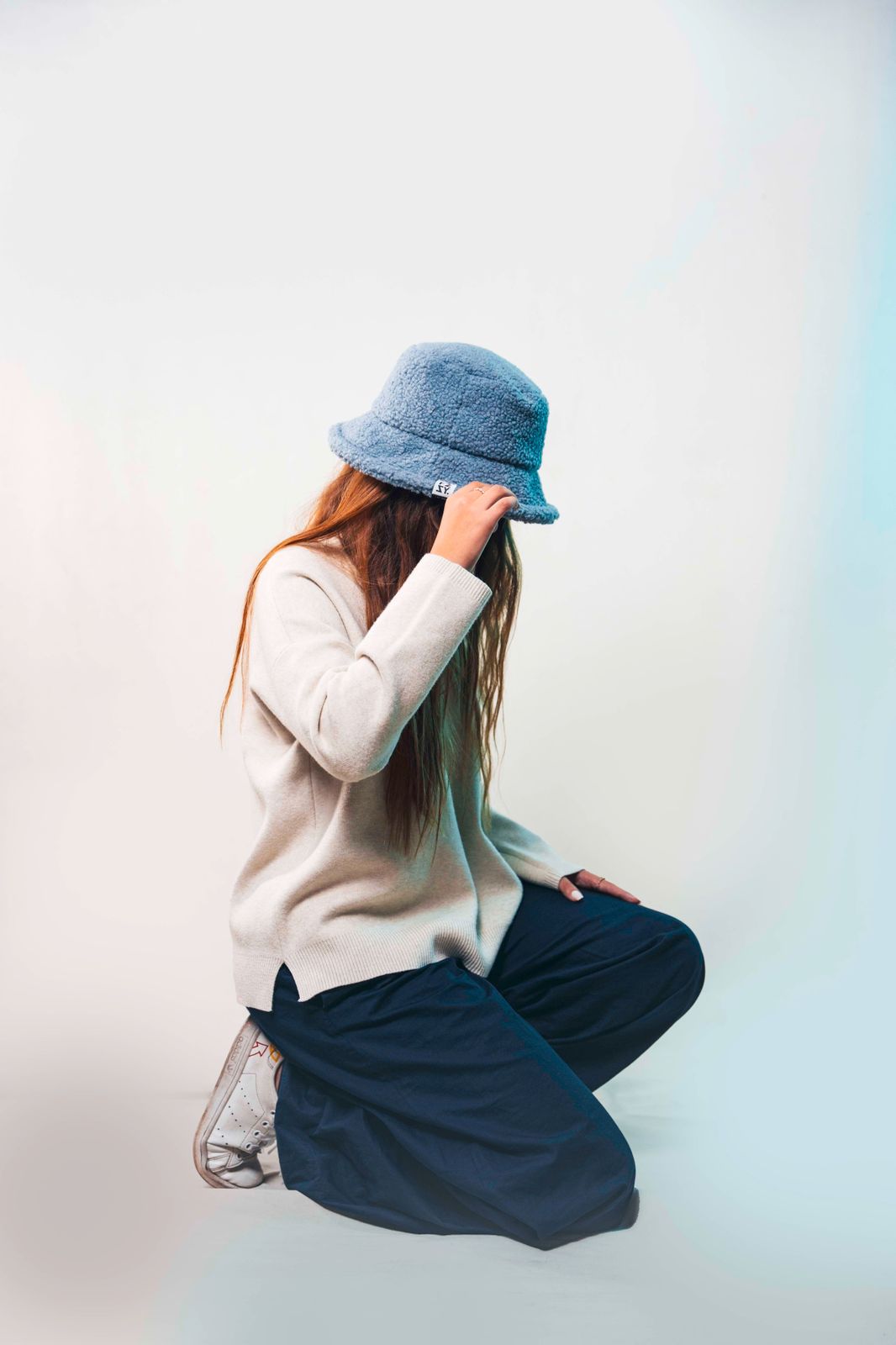 FZZY Wool Blue Bucket Hat